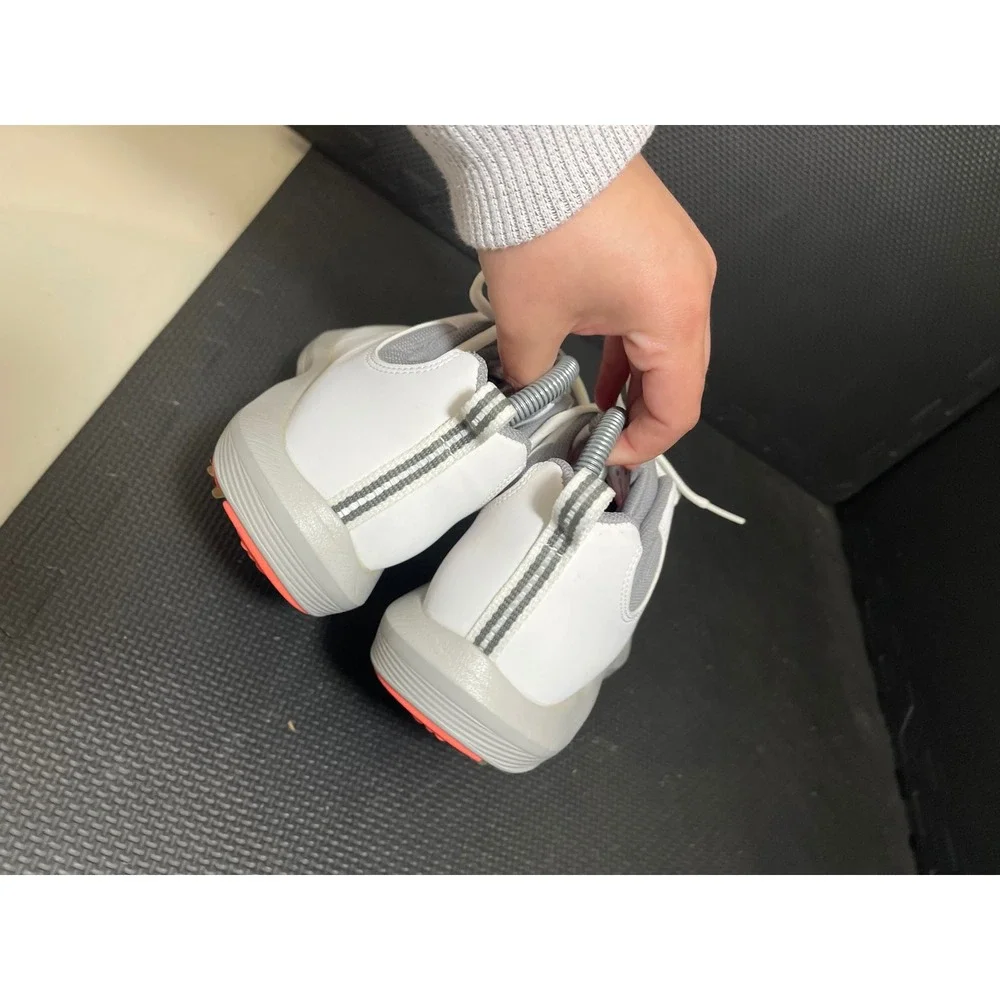 FootJoy‎ eComfort Golf Shoes Women's 10 White Leather Waterproof Spiked Lace Up